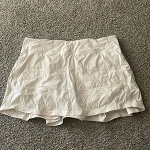white lululemon skirt